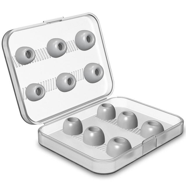 6 Pairs Replacement Eartips Earbuds Silicone Memory Foam Gel Accessories Compatible with Airpods