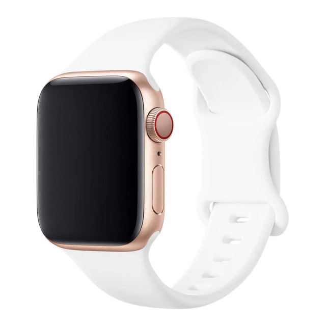 Soft Silicone Waterproof Strap Compatible with iWatch Apple Watch