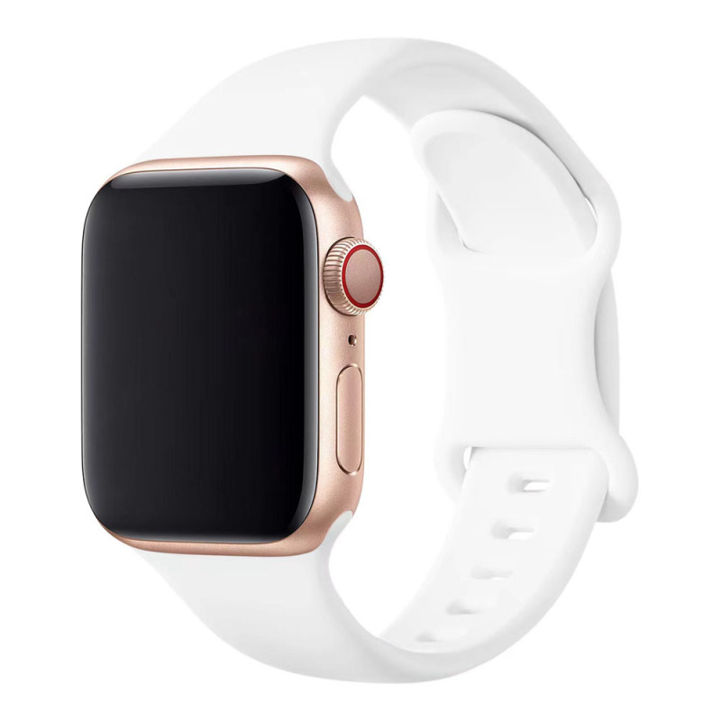 Soft Silicone Waterproof Strap Compatible with iWatch Apple Watch
