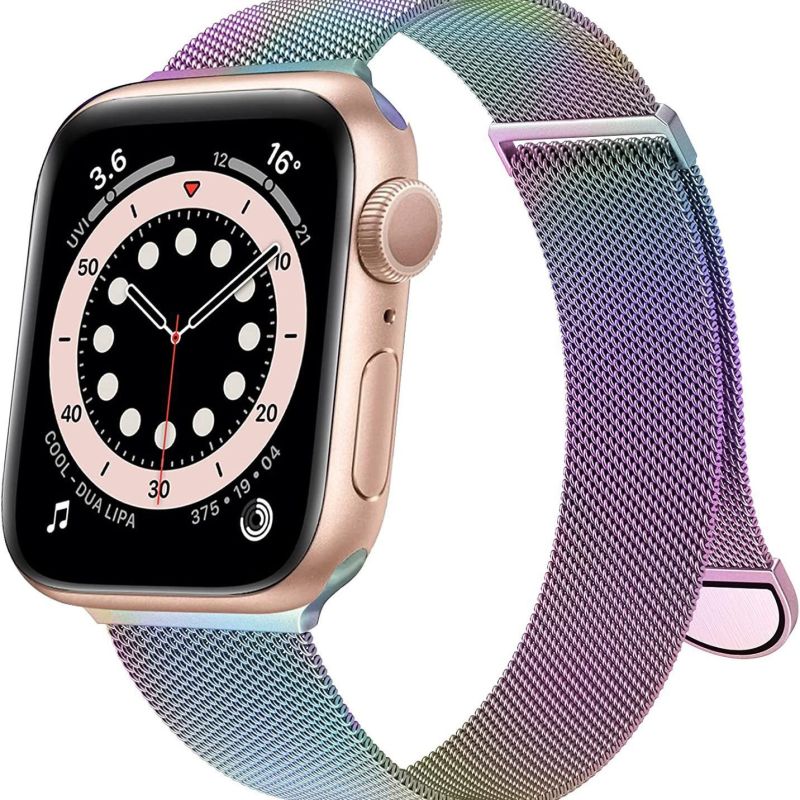 Apple Watch Band Stainless Steel Mesh Loop Magnetic Clasp Replacement Strap