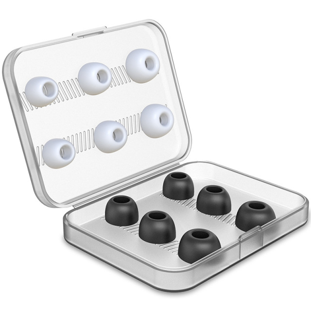6 Pairs Replacement Eartips Earbuds Silicone Memory Foam Gel Accessories Compatible with Airpods
