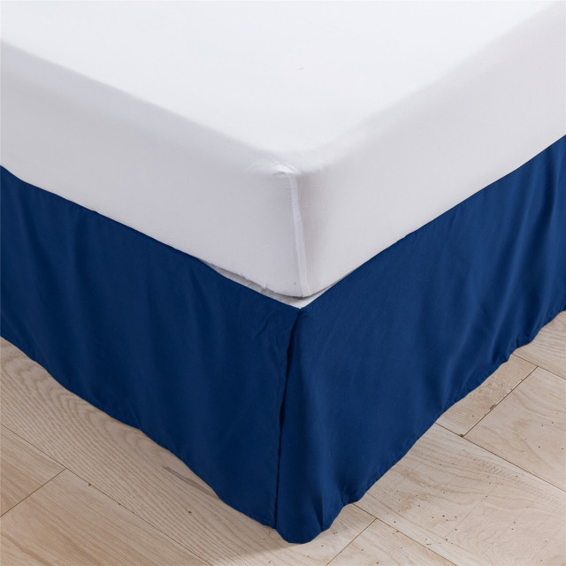 Soft Pleated Ruffle Bed Skirt Brushed Microfiber
