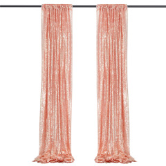 Gold Sequin Backdrop Curtain Panels Wedding Party Background Drapes