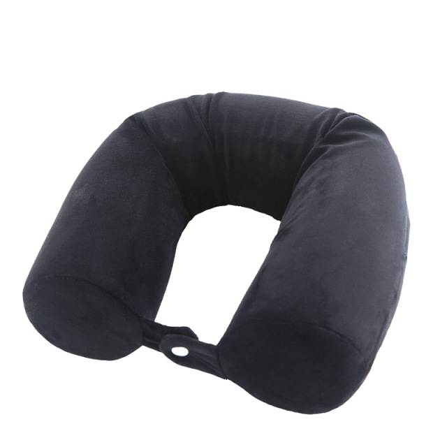 Memory Foam Roll Pillow Cotton Plush Breathable Adjustable Bendable Travel Pillow