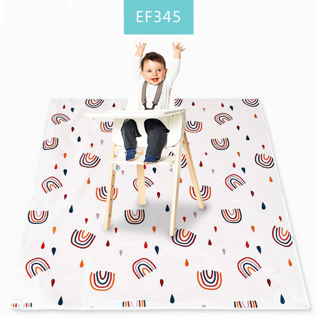 Baby Splat Mat for Under High Chair Waterproof Anti-Slip Floor Protector