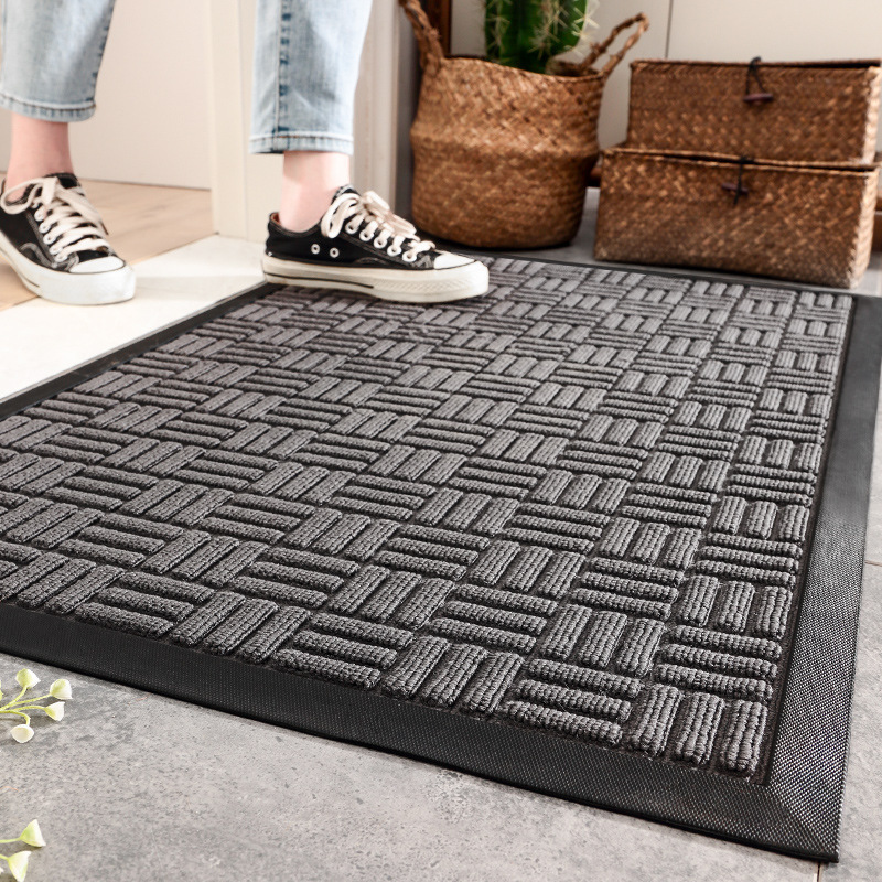 Sturdy Front Door Mat Muddy Dirt Resist Waterproof Durable Non-Slip Absorbent Door Mat
