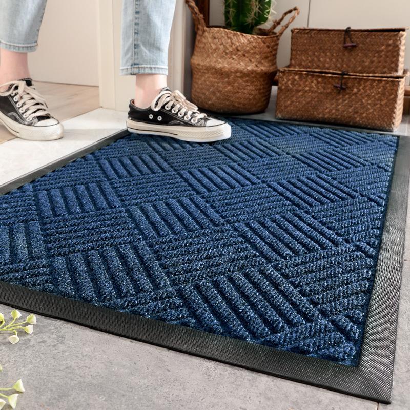 Sturdy Front Door Mat Muddy Dirt Resist Waterproof Durable Non-Slip Absorbent Door Mat