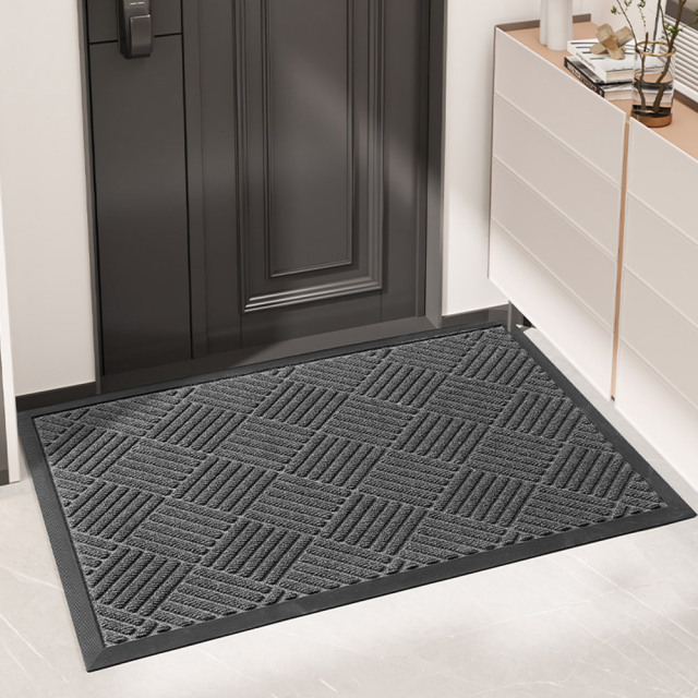 Sturdy Front Door Mat Muddy Dirt Resist Waterproof Durable Non-Slip Absorbent Door Mat