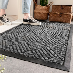 Sturdy Front Door Mat Muddy Dirt Resist Waterproof Durable Non-Slip Absorbent Door Mat