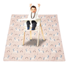 Baby Splat Mat for Under High Chair Waterproof Anti-Slip Floor Protector