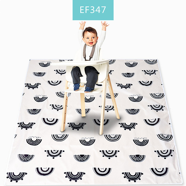 Baby Splat Mat for Under High Chair Waterproof Anti-Slip Floor Protector