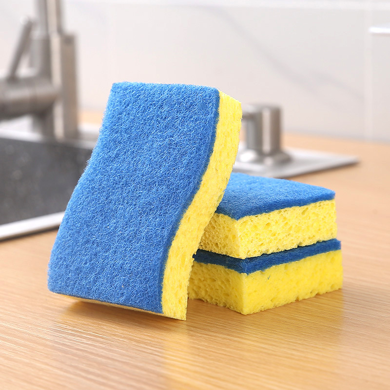 Non-Scratch Scrub Sponges for Washing Dishes and Cleaning Safe for Cookware