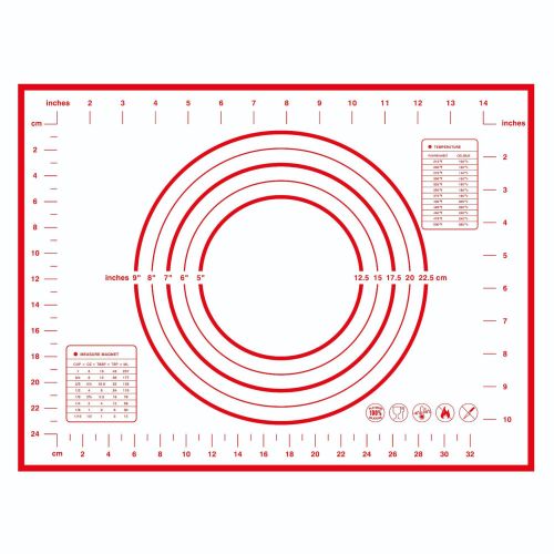 Non-slip Pastry Mat with Measurements Dough Rolling Mat