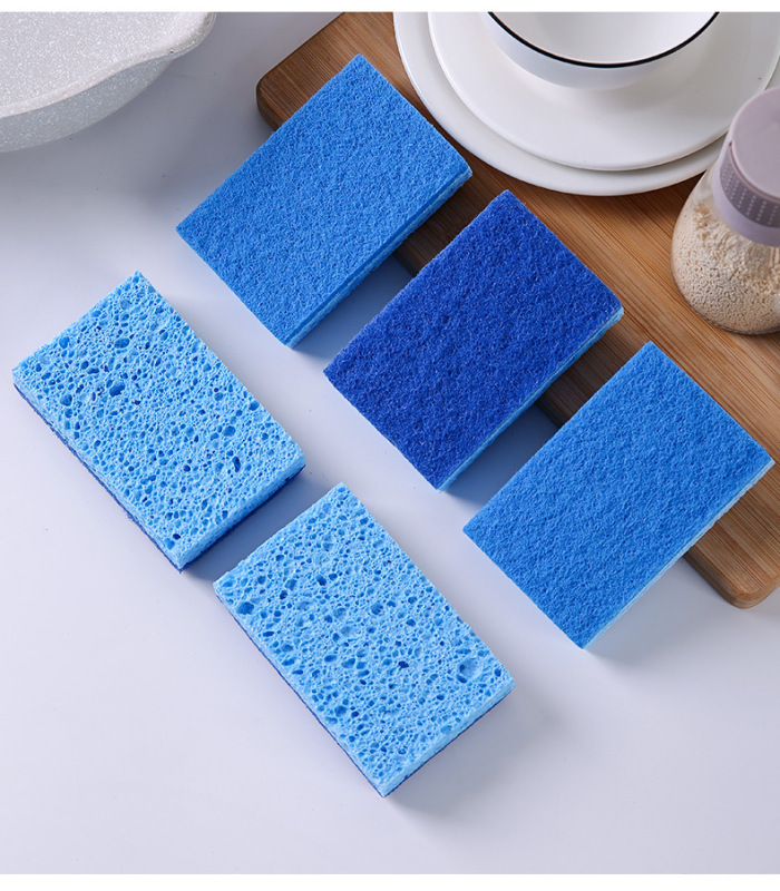 Non-Scratch Scrub Sponges for Washing Dishes and Cleaning Safe for Cookware