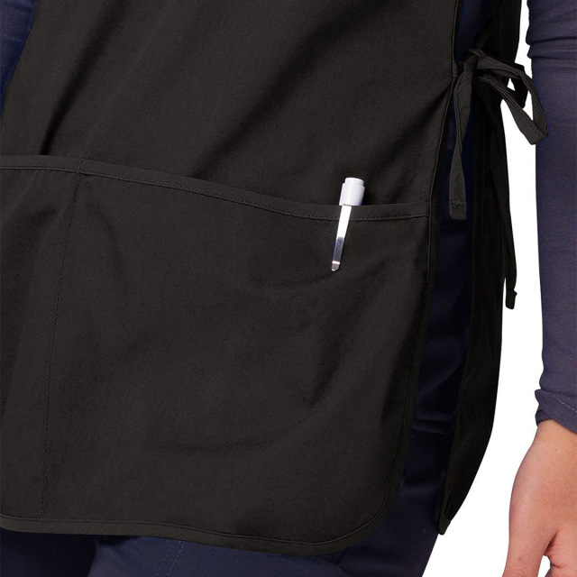 Unisex Cobbler Apron with Front Pockets Adjustable Side Ties
