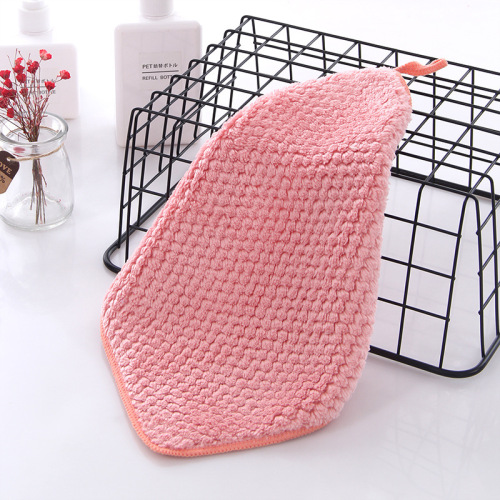 Hand DryTowels with Hanging Loop Absorbent Honeycomb Design