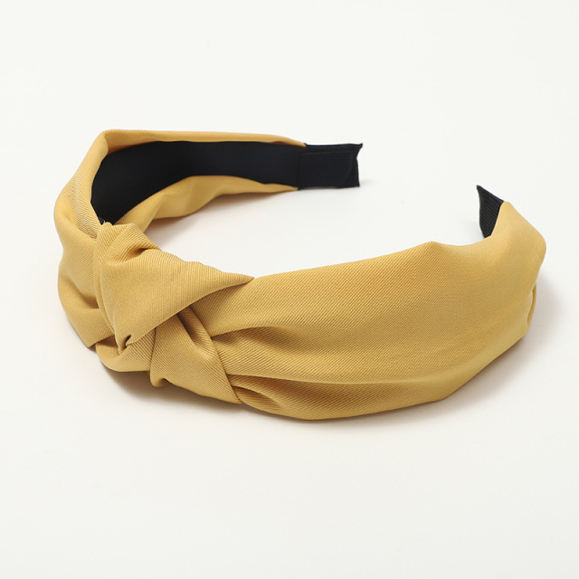 Stylish Top Knotted Headbands Wide Hairband Solid Colors