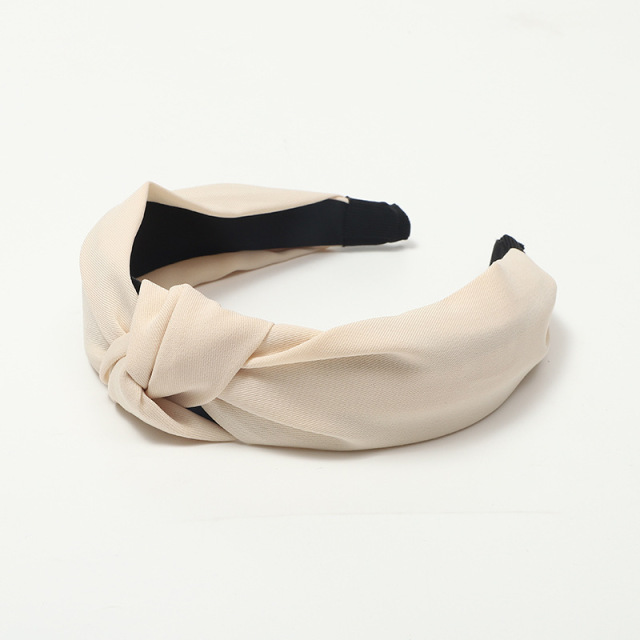 Stylish Top Knotted Headbands Wide Hairband Solid Colors