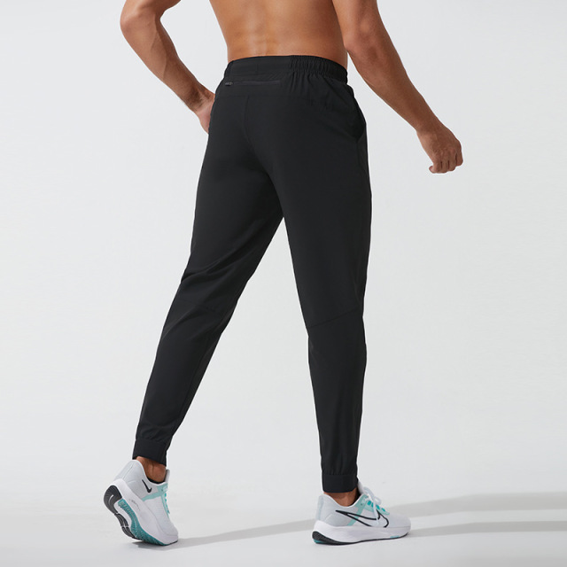 Men's Sweatpants with Side Pockets Back Zipper Pockets Stretchy Ankle Cuffs Joggers