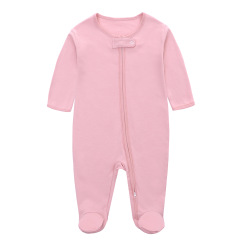4 Sizes Baby Footie Pajama Long Sleeve Bodysuits Zipper