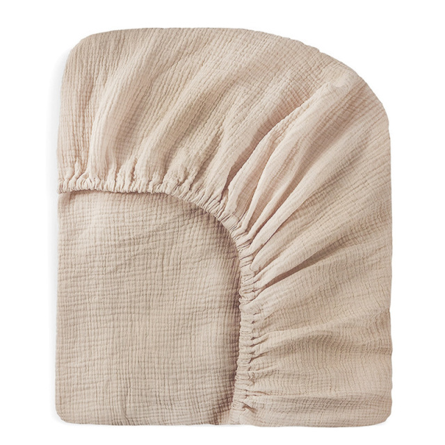Muslin Crib Fitted Sheets Neutral Mattress Protector for Toddler Baby Girls Boys