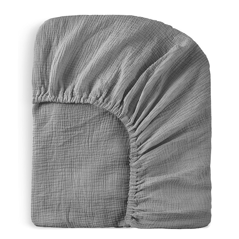 Muslin Crib Fitted Sheets Neutral Mattress Protector for Toddler Baby Girls Boys