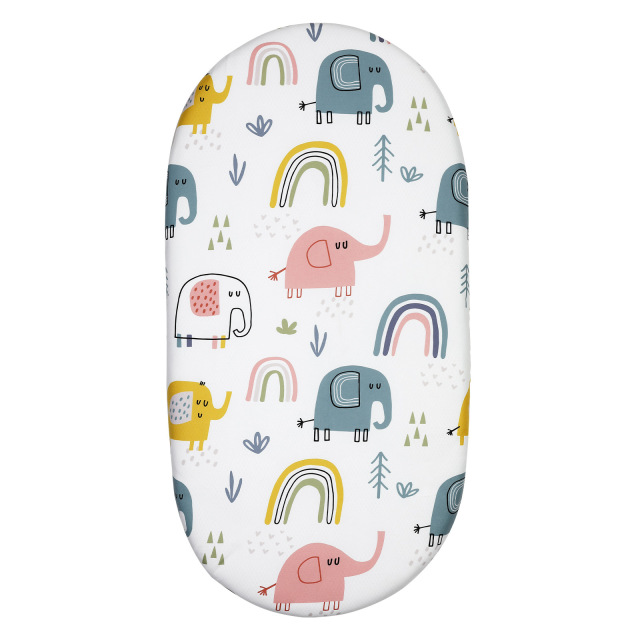 Baby Cradle Fitted Bassinet Sheet Stretchy Ultra Soft Universal Fit Oval