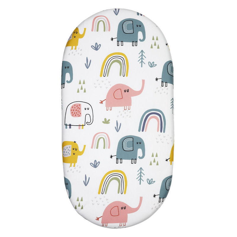 Baby Cradle Fitted Bassinet Sheet Stretchy Ultra Soft Universal Fit Oval