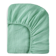 Muslin Crib Fitted Sheets Neutral Mattress Protector for Toddler Baby Girls Boys