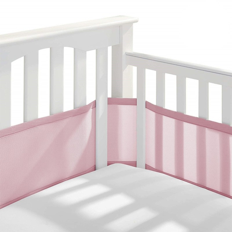 Baby Breathable Mesh Crib Liner 2 Panels Fresh Breathing Four Seasons Bedding