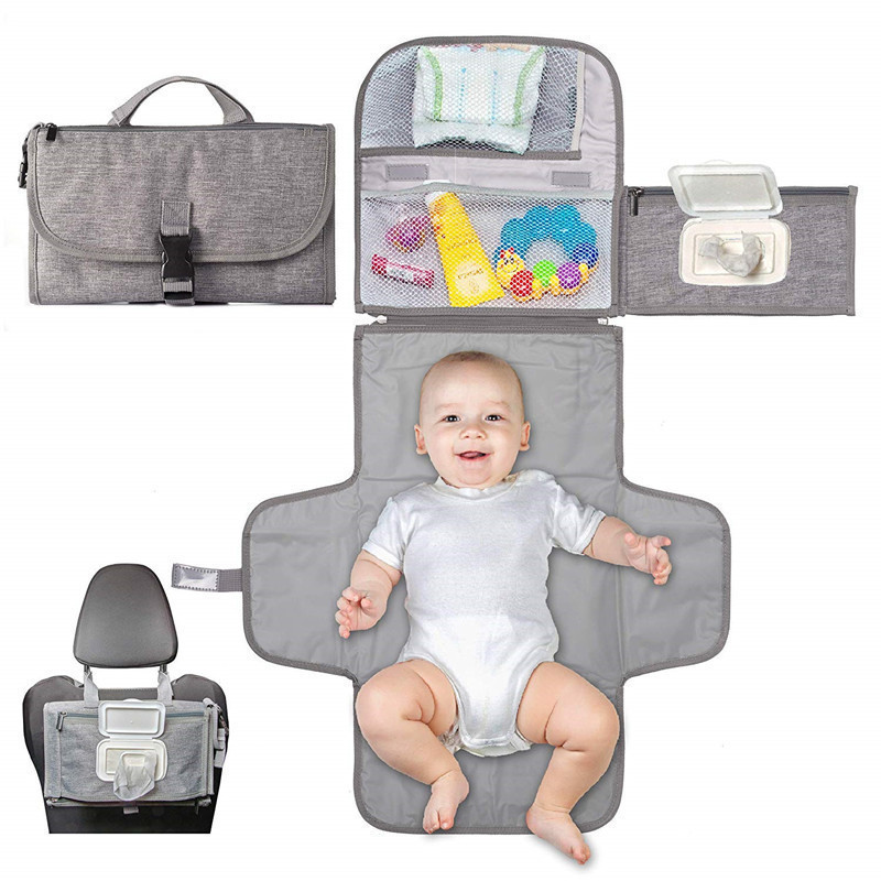 Newborn Girl & Boy Portable Diaper Changing Pad Waterproof Travel Changing Kit