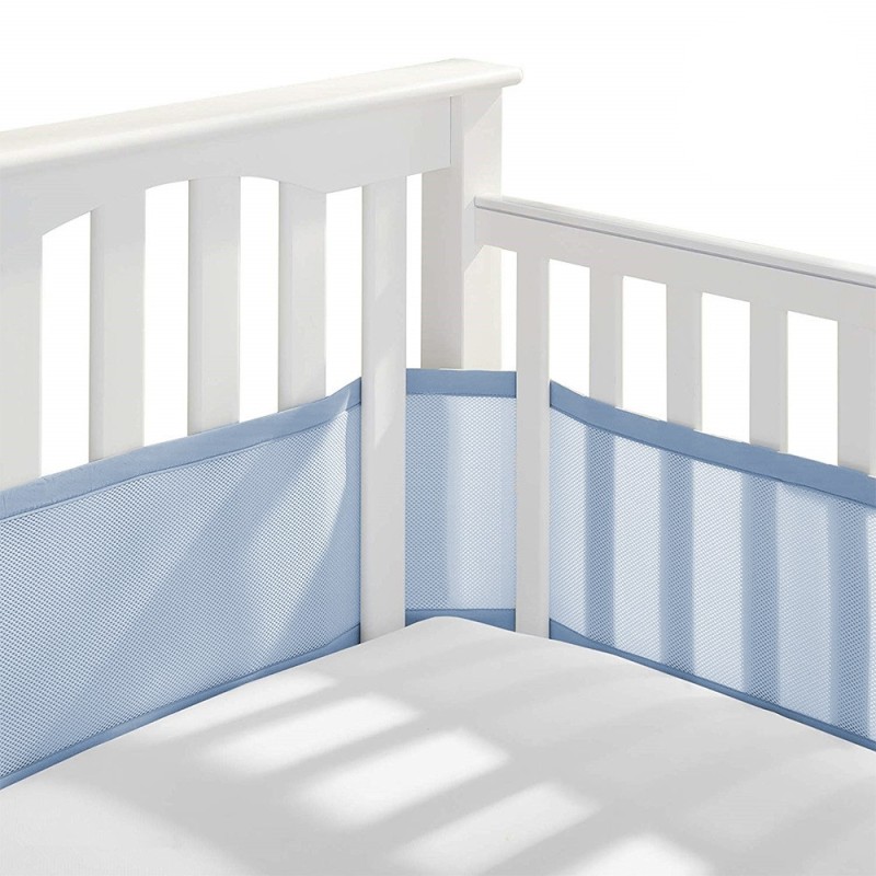 Baby Breathable Mesh Crib Liner 2 Panels Fresh Breathing Four Seasons Bedding
