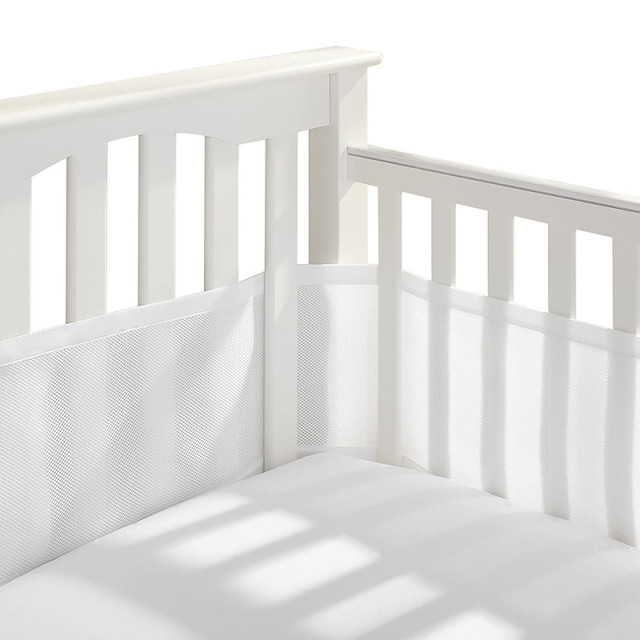 Baby Breathable Mesh Crib Liner 2 Panels Fresh Breathing Four Seasons Bedding