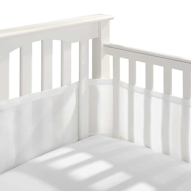 Baby Breathable Mesh Crib Liner 2 Panels Fresh Breathing Four Seasons Bedding