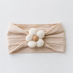 Baby Girls Nylon Flower Headbands Soft Elastic Hairbands