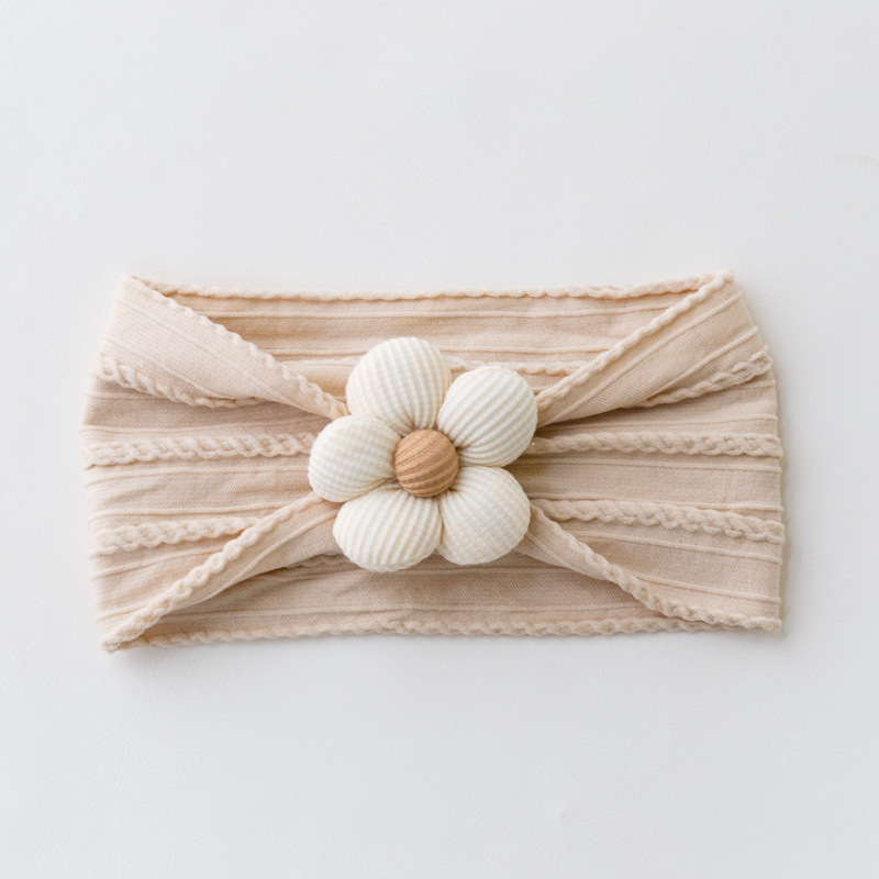Baby Girls Nylon Flower Headbands Soft Elastic Hairbands