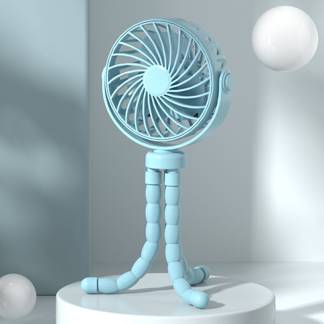 Baby Stroller Fan Clip Flexible Tripod Mini Portable Fan for Travel