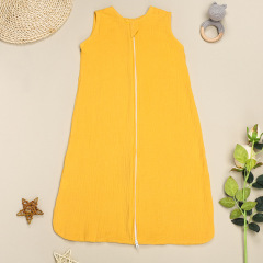 Baby Summer Breathable Cotton Wearable Blanket Sleep Suit with Zipper