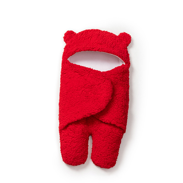 Baby Cotton Plush Swaddle Blanket Soft Newborn Sleeping Wraps for Infant