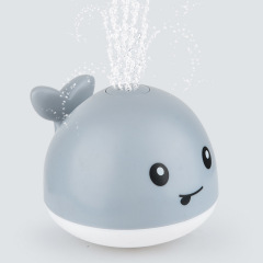 Baby Whale Bath Toys Fountain Water Table Spray Sprinkler LED Lights