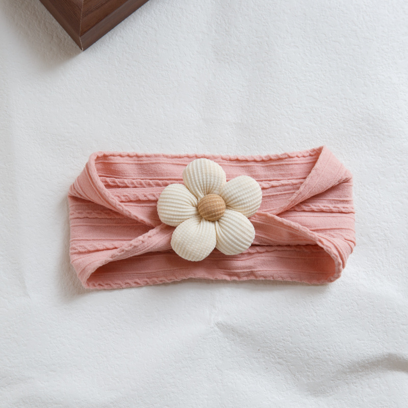 Baby Girls Nylon Flower Headbands Soft Elastic Hairbands