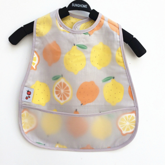 Mess Proof Baby Bib Waterproof Toddler Apron Double Layer