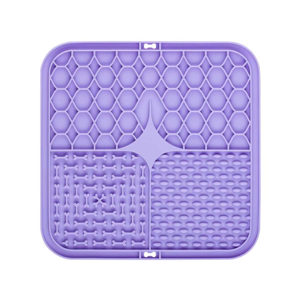 Pet Slow Feeder Lick Pad with Suction Cups Calming Mat
