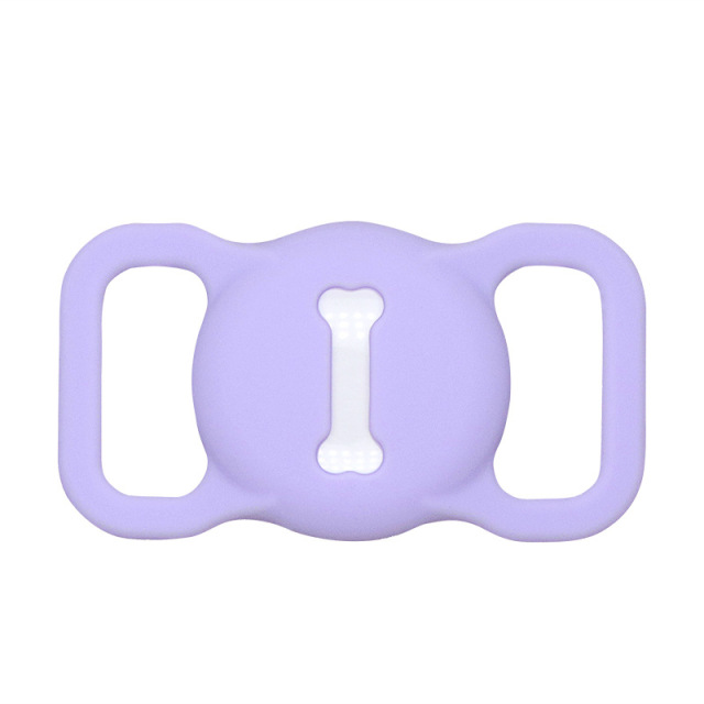 Soft Silicone Airtag Dog Collar Holder Anti-Lost