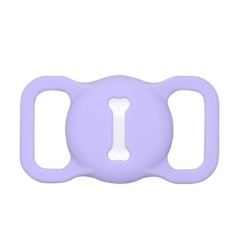 Soft Silicone Airtag Dog Collar Holder Anti-Lost