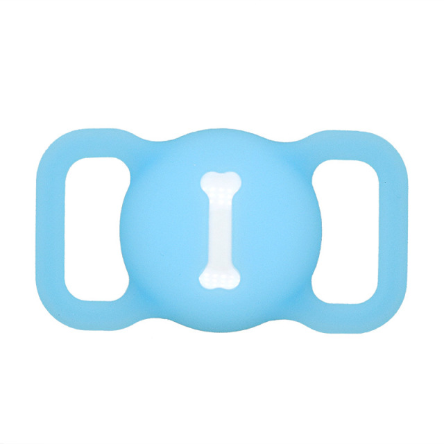 Soft Silicone Airtag Dog Collar Holder Anti-Lost
