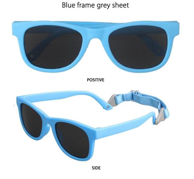 Flexible Newborn Baby Sunglasses with Strap Lightweight Bendable