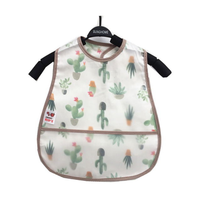 Mess Proof Baby Bib Waterproof Toddler Apron Double Layer