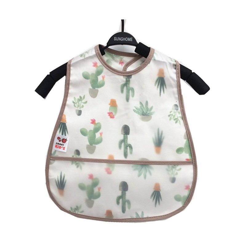 Mess Proof Baby Bib Waterproof Toddler Apron Double Layer
