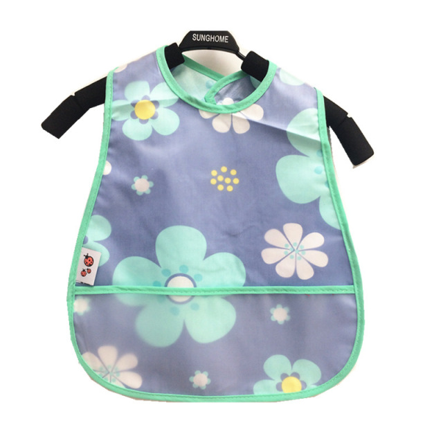 Mess Proof Baby Bib Waterproof Toddler Apron Double Layer